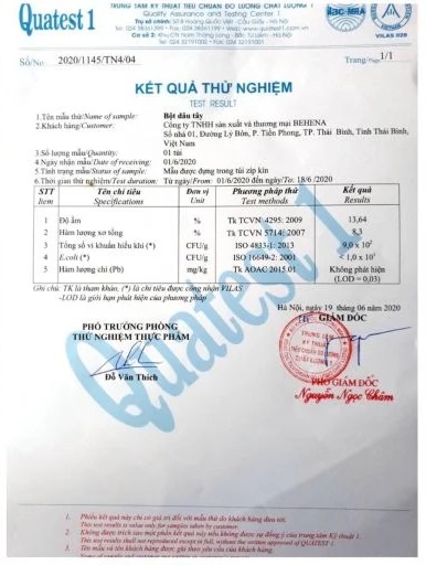 Kết quả thử nghiệm